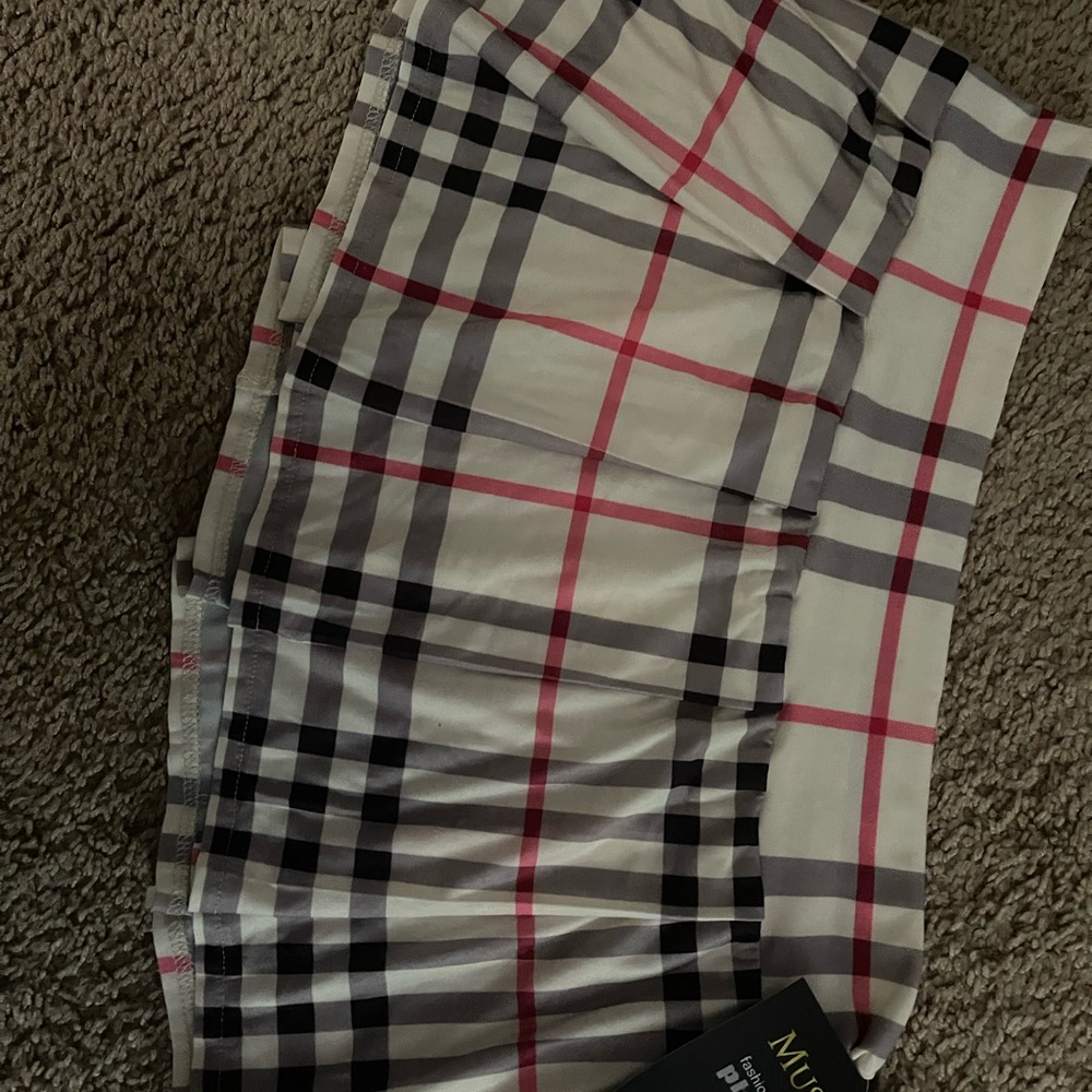 School girl short short pleated skirt